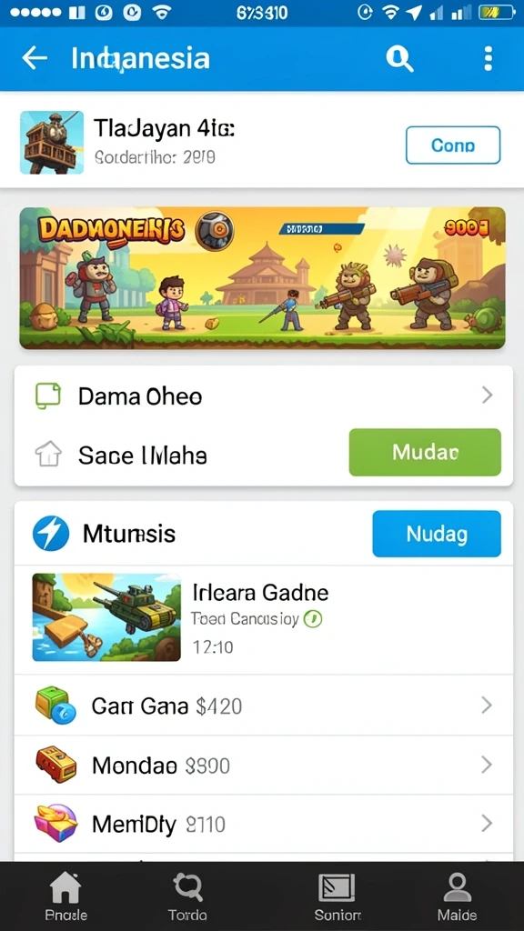 797k - Tampilan utama yang menarik dan mudah dinavigasi.