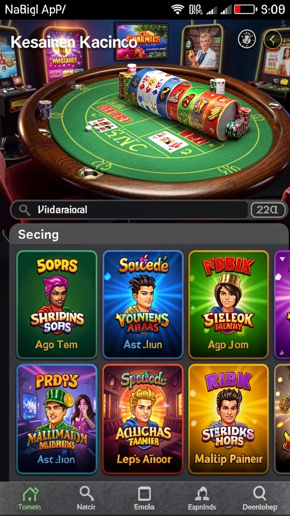 r6r6 - Tampilan menu utama yang menarik dan intuitif.
